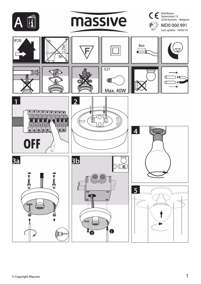 Image de la première page du manuel de l'appareil Kico 40096/34/10