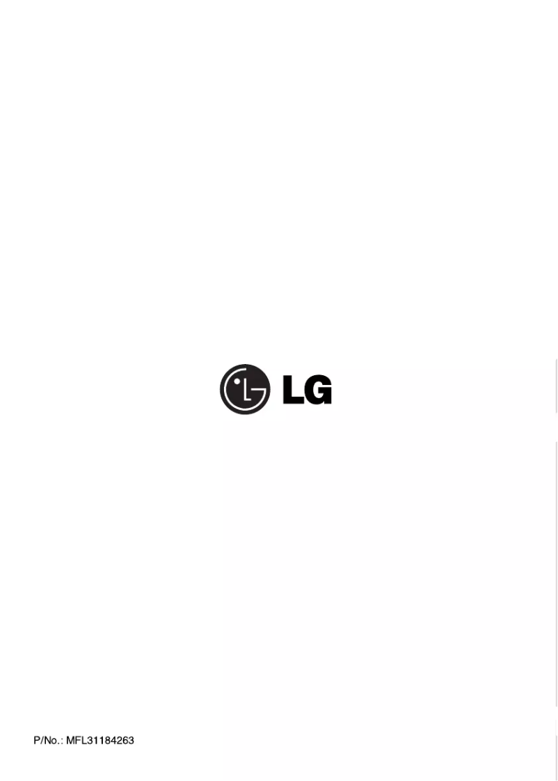 Page n°1 - Manuel utilisateur LG WD-14446FDS