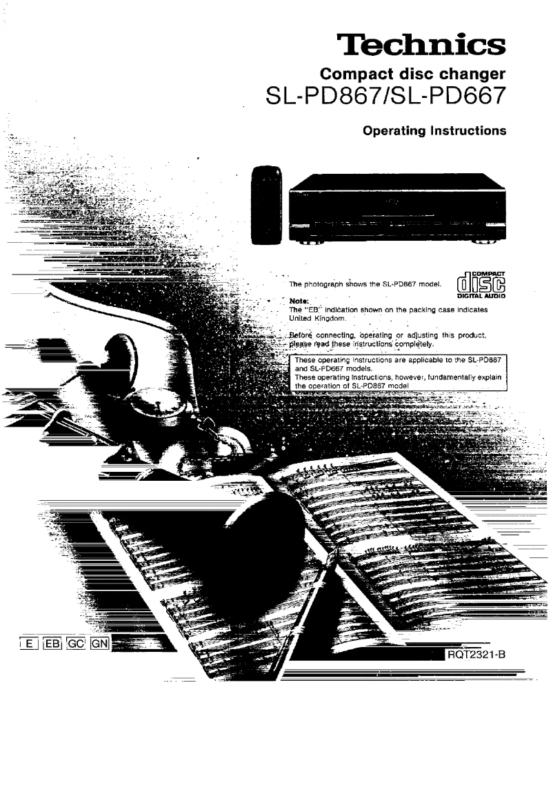 Image de la première page du manuel de l'appareil SL-PD667