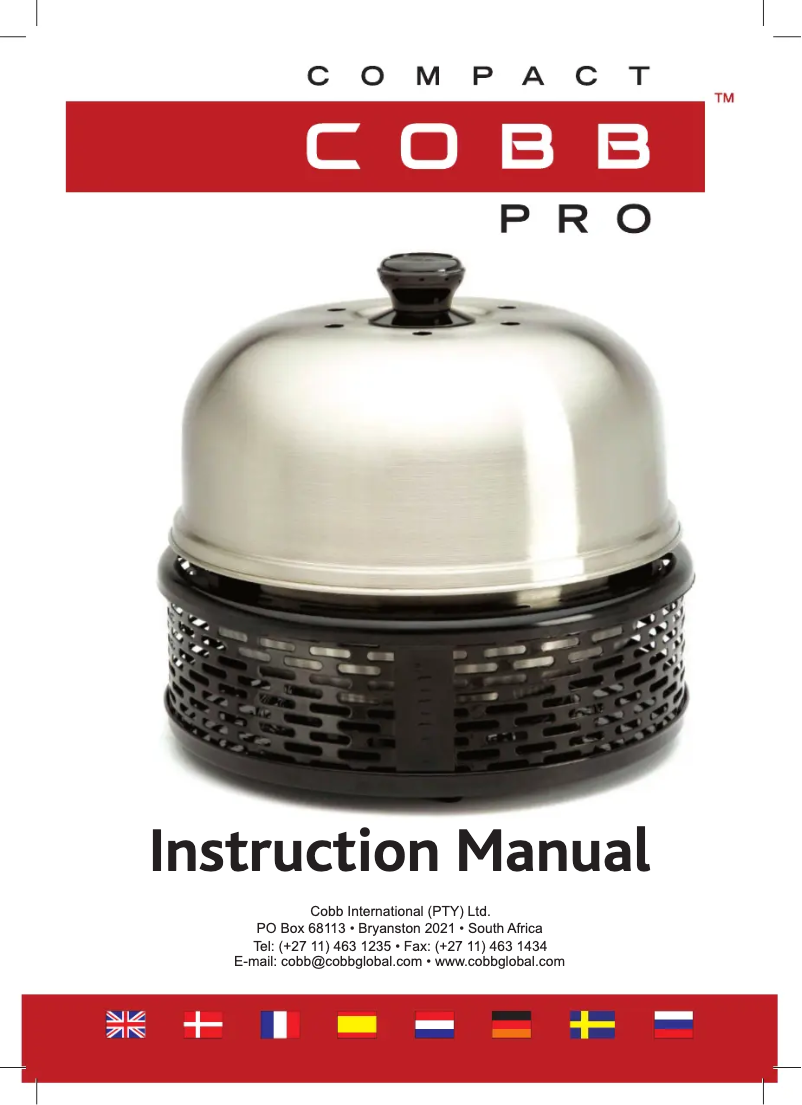 Page 1 de la notice Manuel utilisateur Cobb Pro Compact