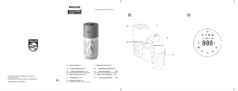 Image de la première page du manuel de l'appareil AC3039