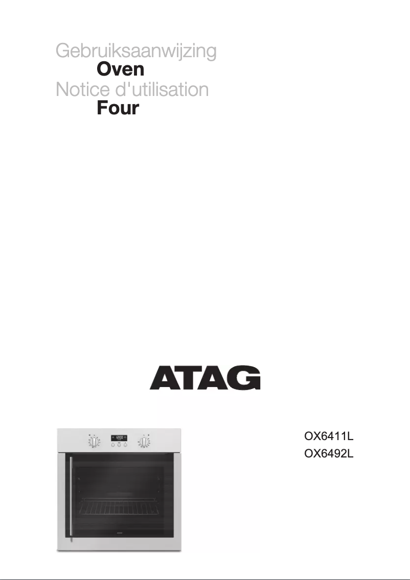 Page 1 de la notice Manuel utilisateur Atag OX6492L