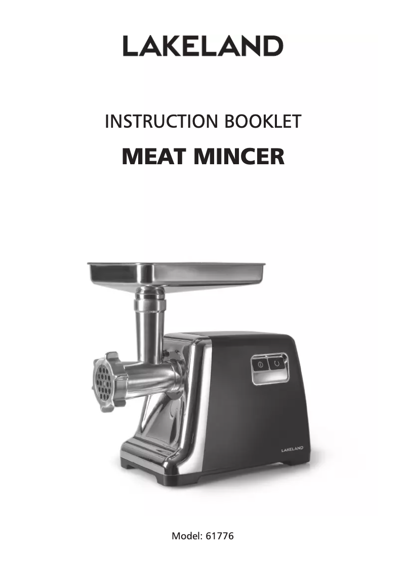 Page 1 de la notice Manuel utilisateur Lakeland 61776