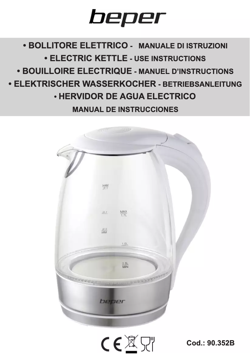 Imagen de la primera página del manual del dispositivo 90.352B