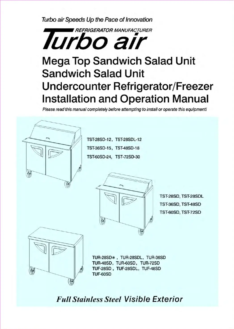 Imagen de la primera página del manual del dispositivo TST-48SD-12M-N-LW