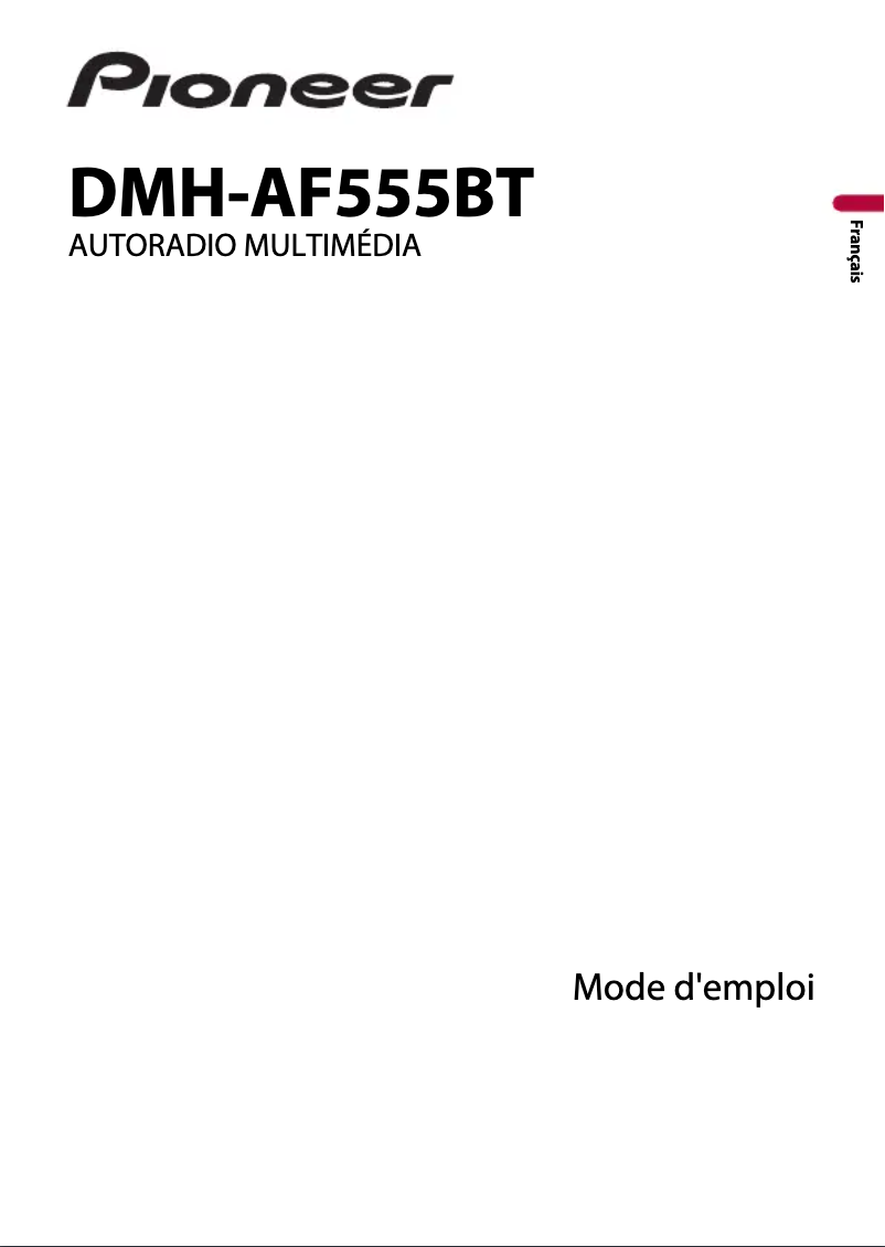 Page n°1 - Manuel utilisateur Pioneer DMH-AF555BT