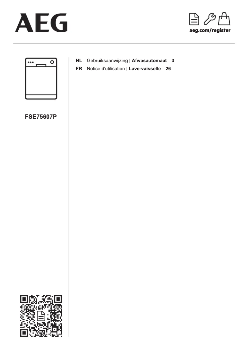 Page n°1 - Manuel utilisateur AEG FSE75607P