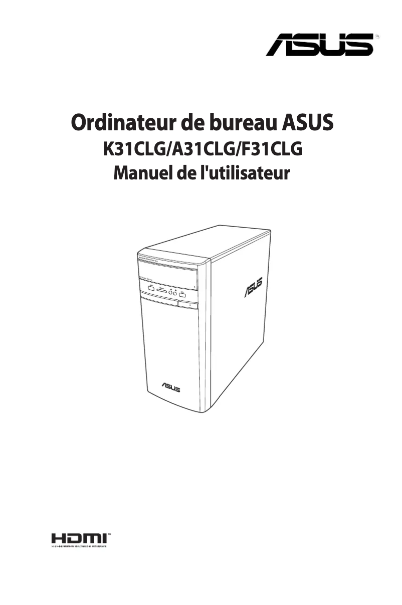 Page n°1 - Manuel utilisateur Asus VivoPC K31CLG
