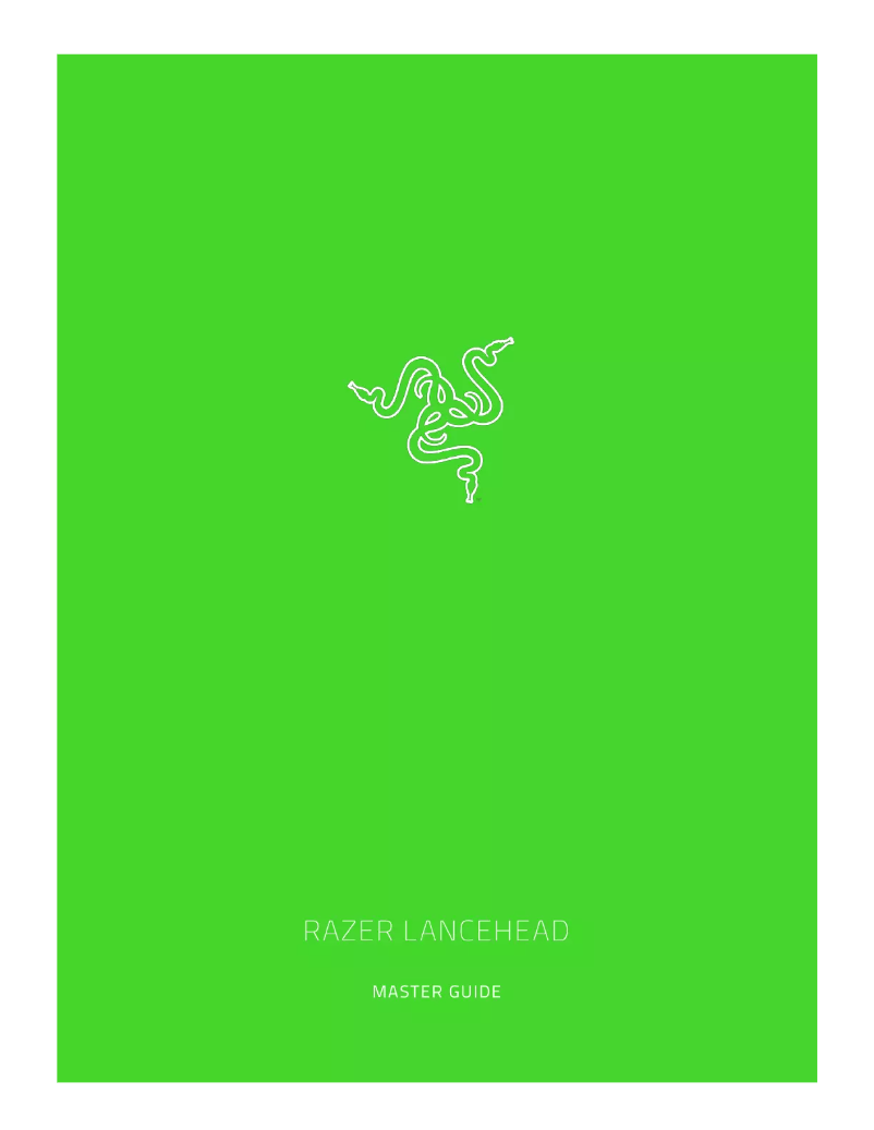 Page n°1 - Manuel utilisateur Razer Lancehead TE