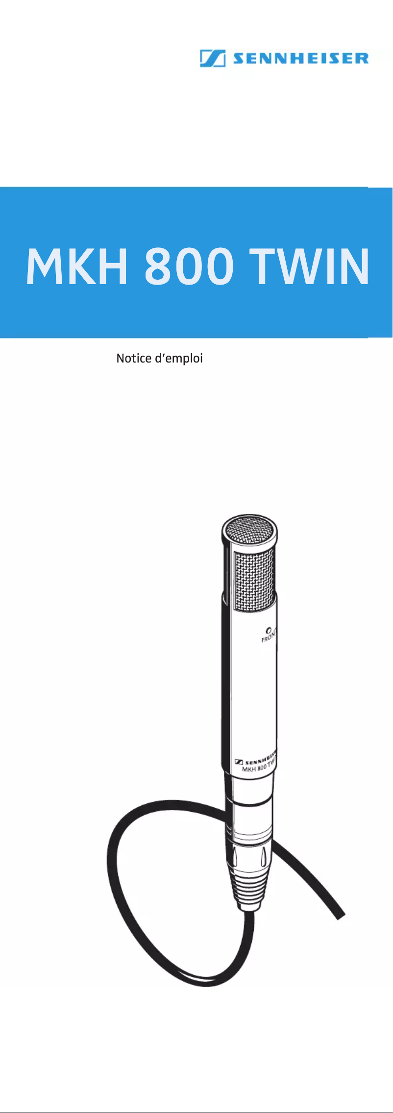 Page n°1 - Manuel utilisateur Sennheiser MKH 800 TWIN