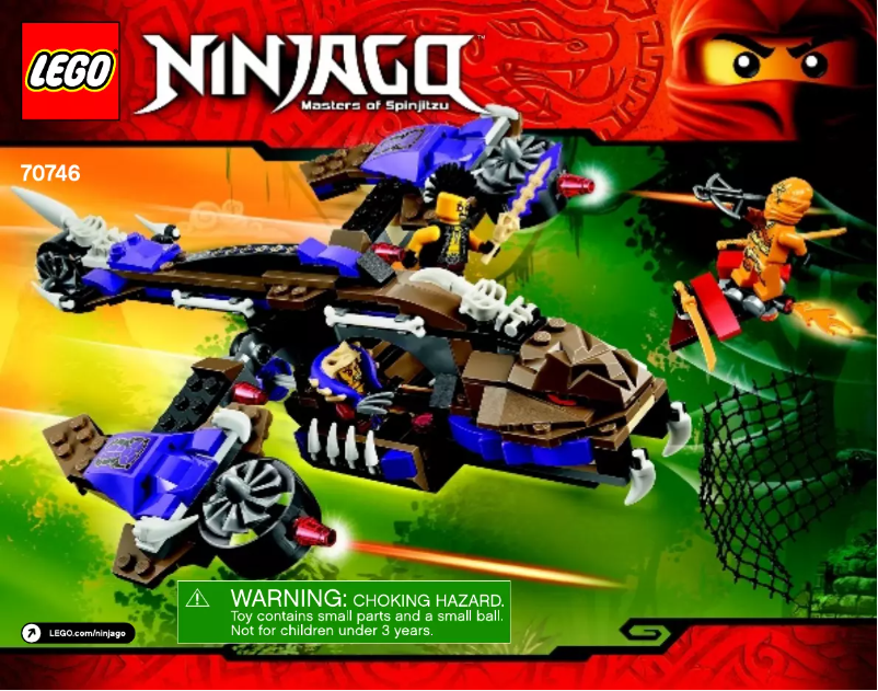 Page 1 de la notice Consignes visuelles Lego Ninjago 70746