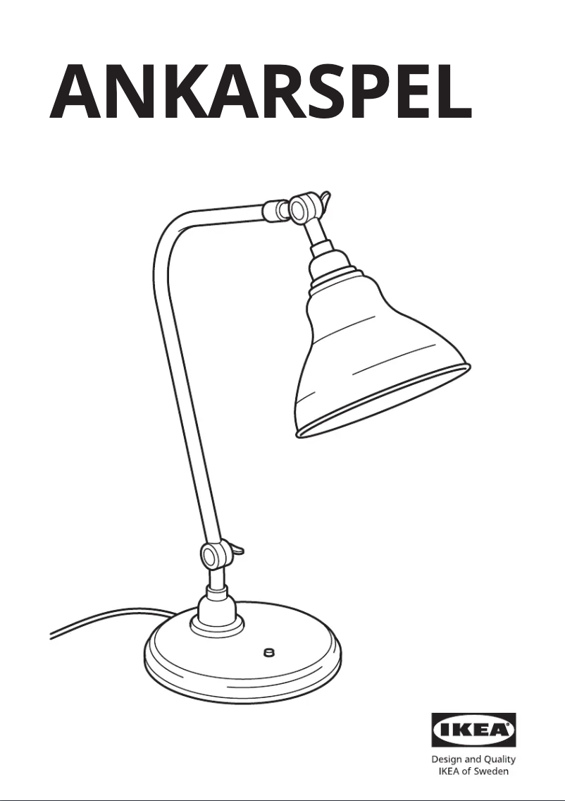 Image de la première page du manuel de l'appareil ANKARSPEL 004.943.46