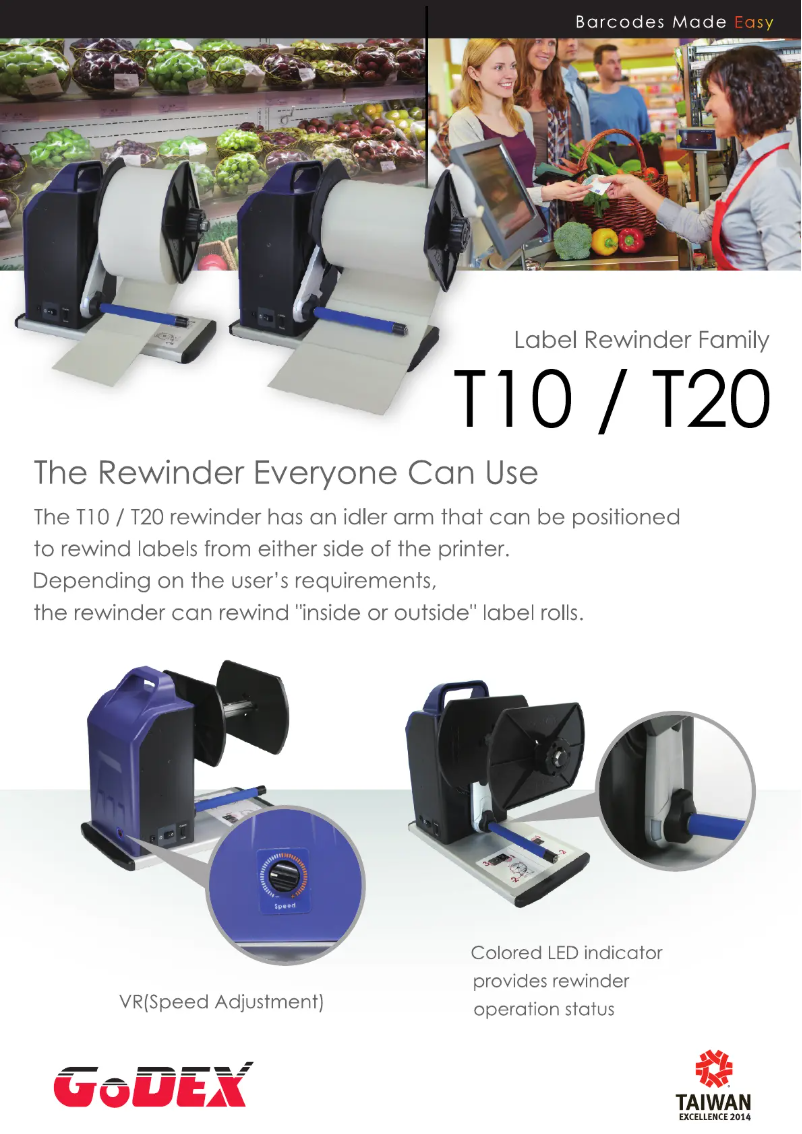 Page 1 de la notice Brochure Godex T10