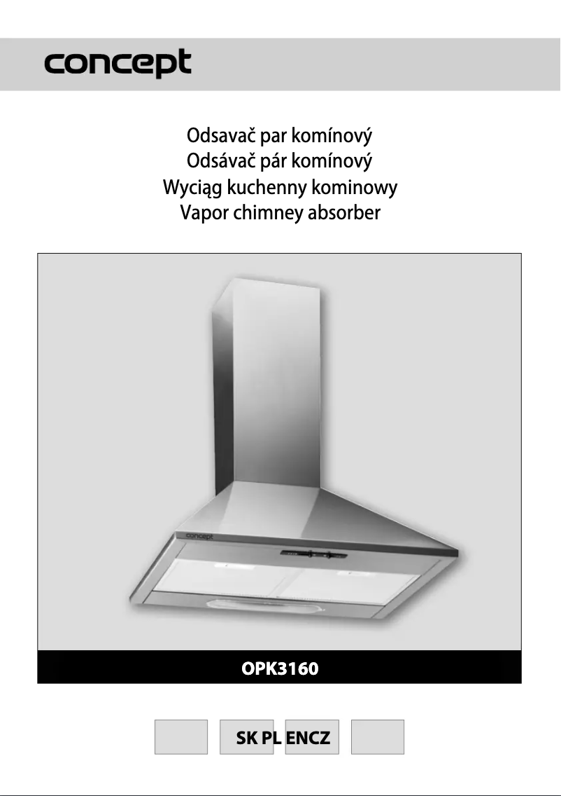 Page 1 de la notice Manuel utilisateur Concept OPK-3160