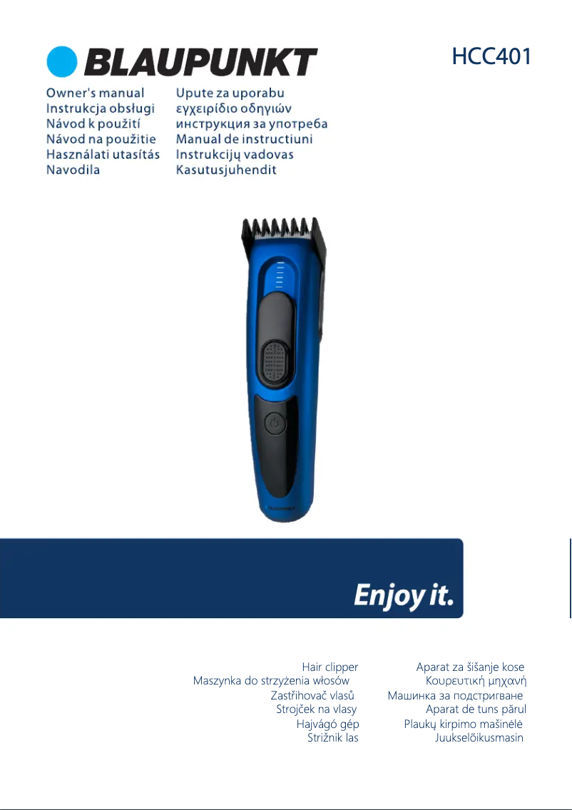 Imagen de la primera página del manual del dispositivo HCC401