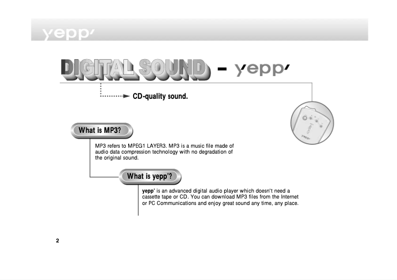 Image de la première page du manuel de l'appareil YP-NEU64B