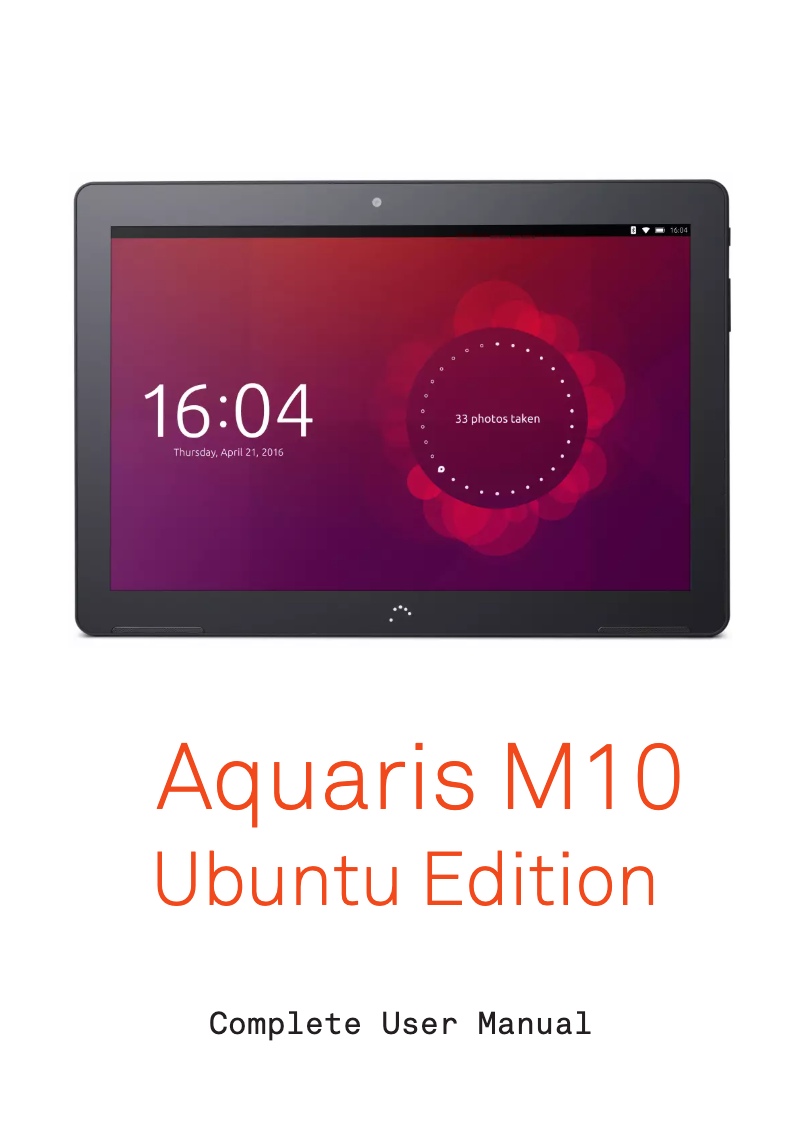 Página 1 del manual Manual de usuario bq Aquaris M10 (Ubuntu Edition)