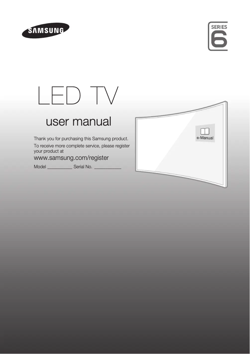 Page n°1 - Manuel utilisateur Samsung UE32J6300AK