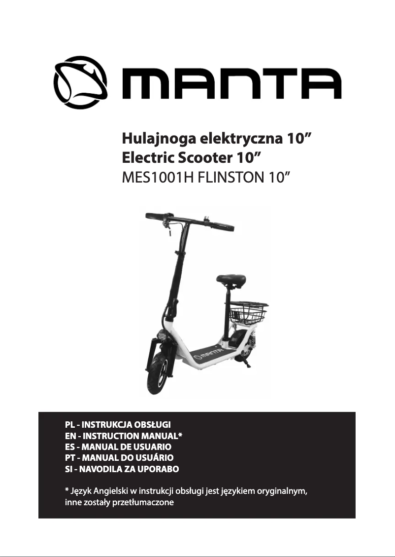 Page n°1 - Manuel utilisateur Manta MES1001H