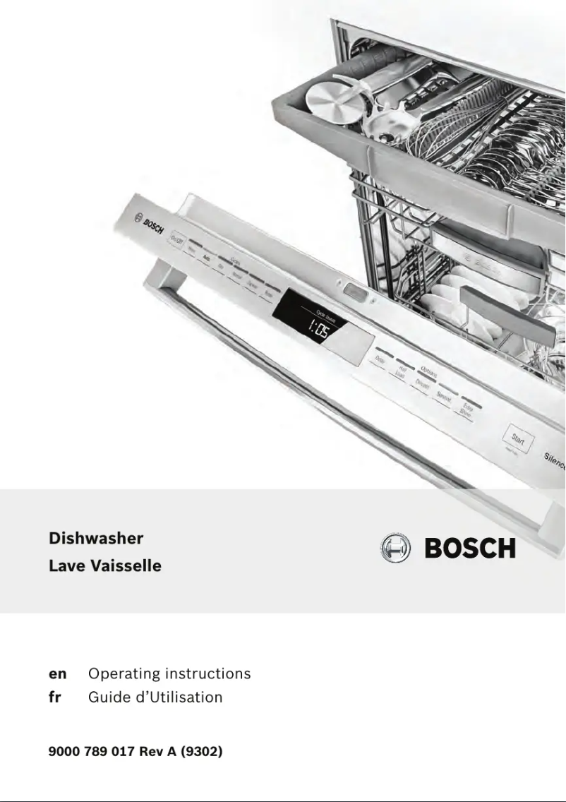 Page 1 de la notice Manuel utilisateur Bosch 800 Series SHE65T52UC
