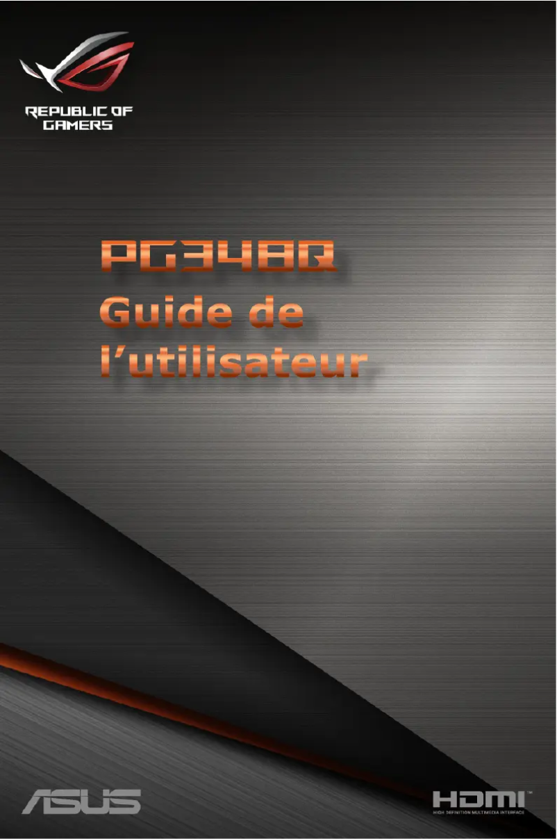 Page n°1 - Manuel utilisateur Asus ROG Swift PG348Q