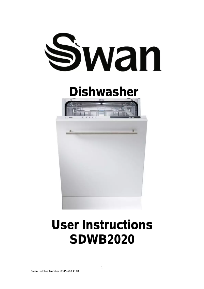 Page n°1 - Manuel utilisateur Swan SDWB2020