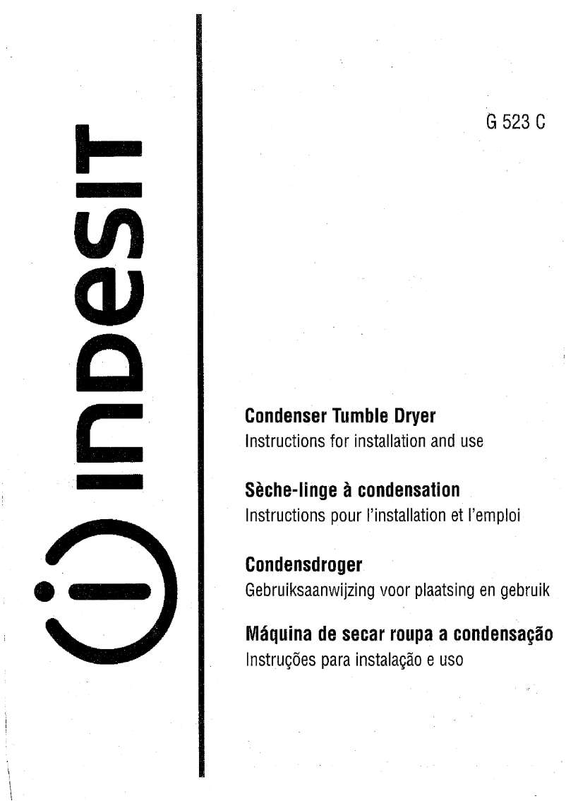 Página 1 del manual Manual de usuario Indesit g 523 c nl