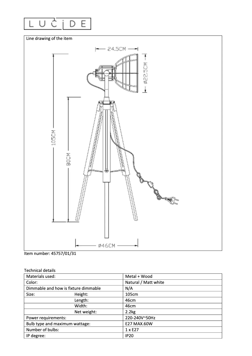 Image de la première page du manuel de l'appareil Joshua
