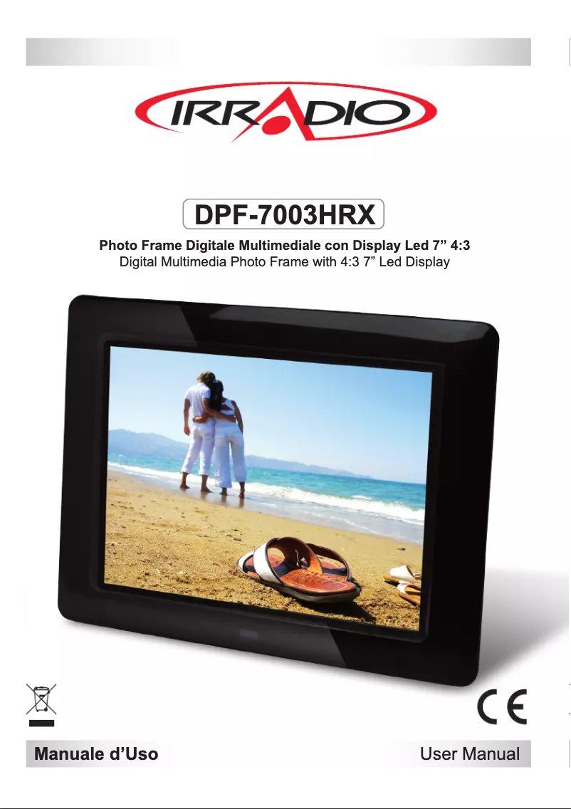 Page n°1 - Manuel utilisateur Irradio DPF 7003HRX