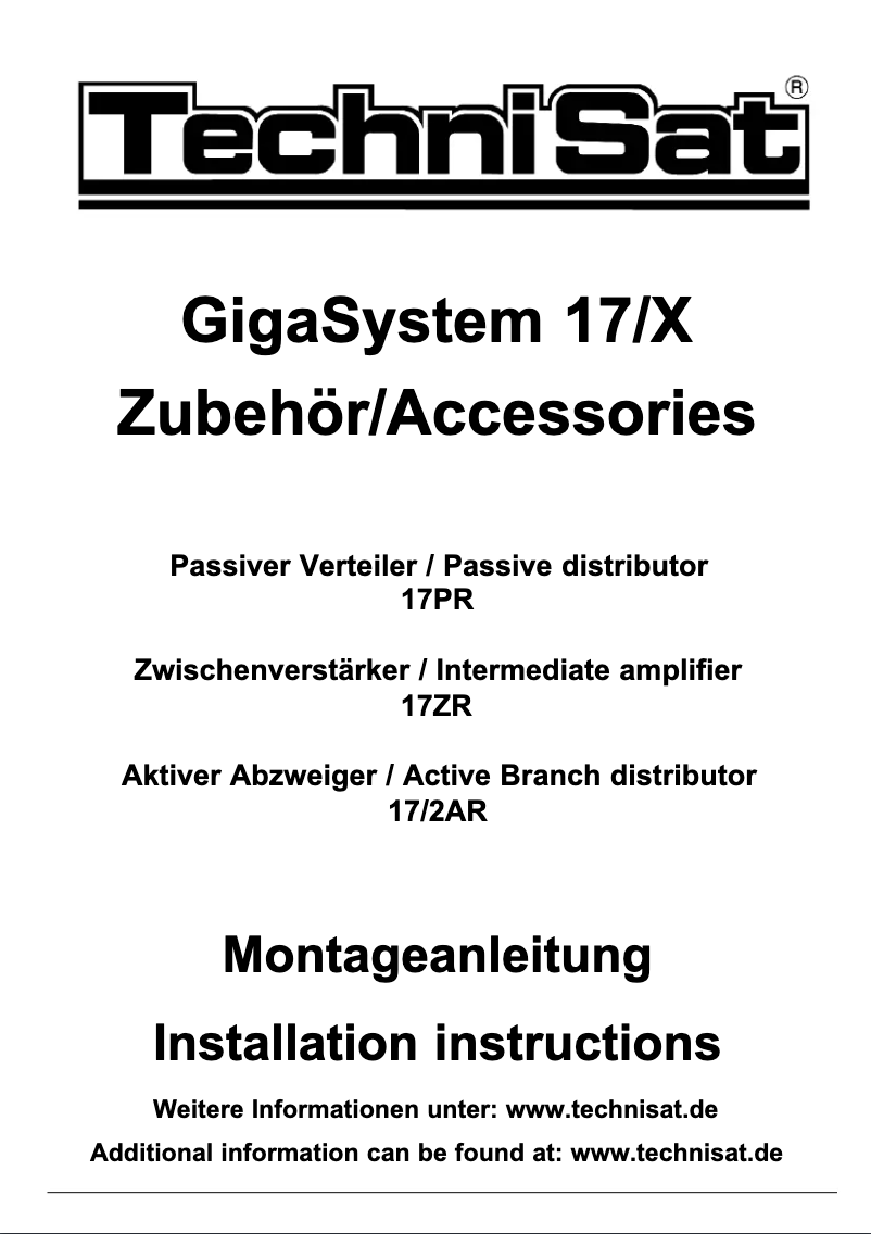 Image de la première page du manuel de l'appareil 17ZR