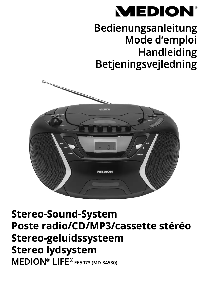 Page 1 de la notice Manuel utilisateur Medion LIFE E65073 (MD 84580)