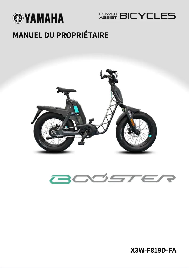 Image de la première page du manuel de l'appareil BOOSTER (2023)