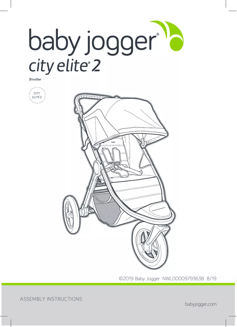 Page 1 de la notice Manuel utilisateur Baby Jogger City Elite 2