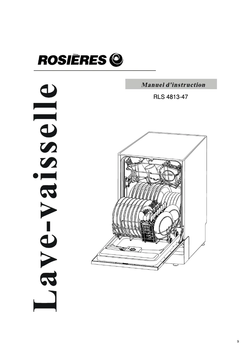 Page 1 de la notice Manuel utilisateur Rosieres RLS 4813