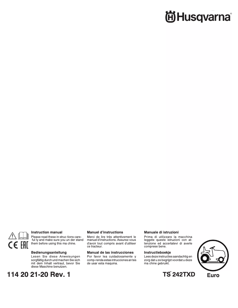 Image de la première page du manuel de l'appareil TS 242TXD