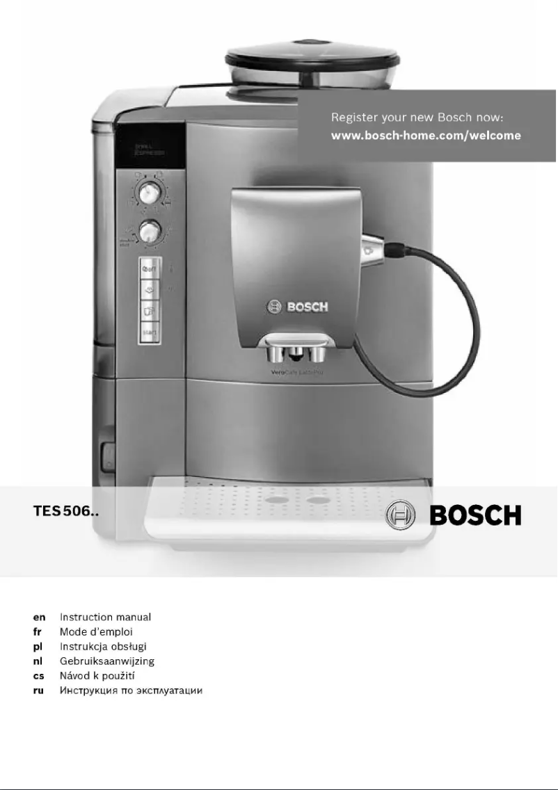 Page 1 de la notice Manuel utilisateur Bosch TES50621RW