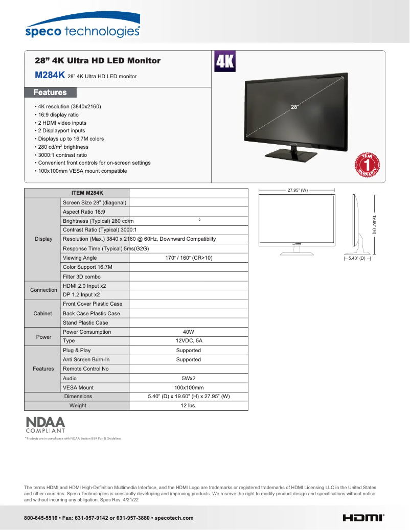 Image de la première page du manuel de l'appareil M284K