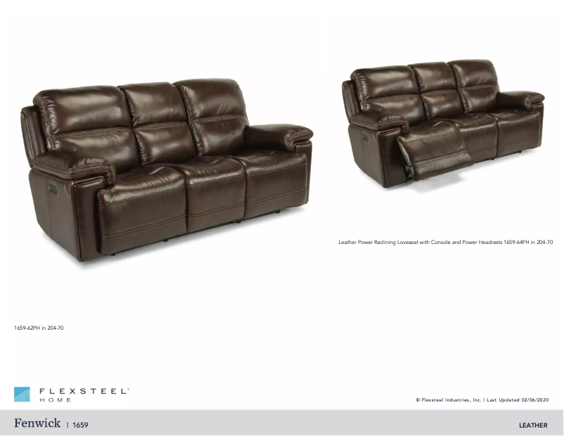 Page n°1 - Manuel utilisateur Flexsteel Fenwick 1659-62PH