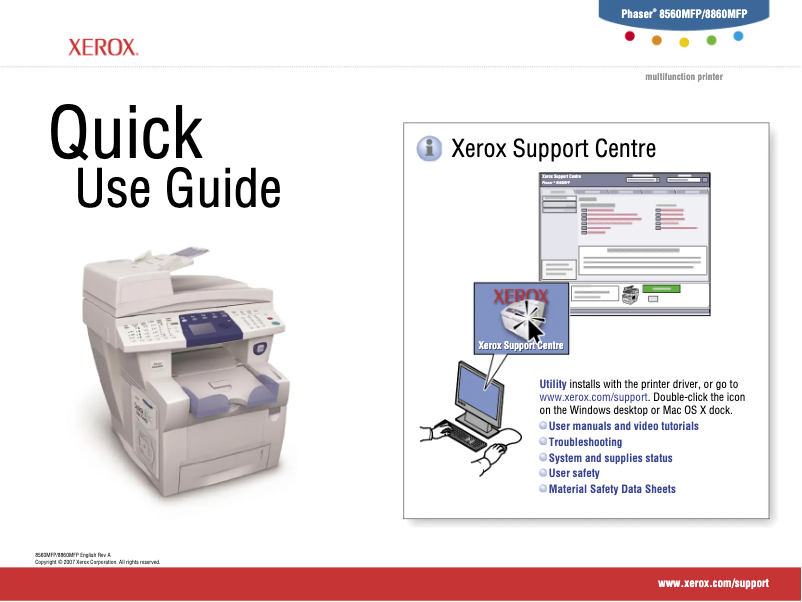 Page n°1 - Manuel utilisateur Xerox Phaser 8860MFP