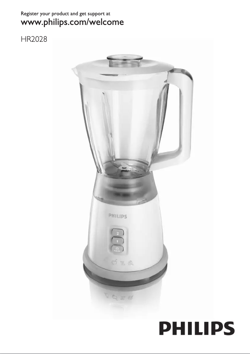 Image de la première page du manuel de l'appareil HR2028