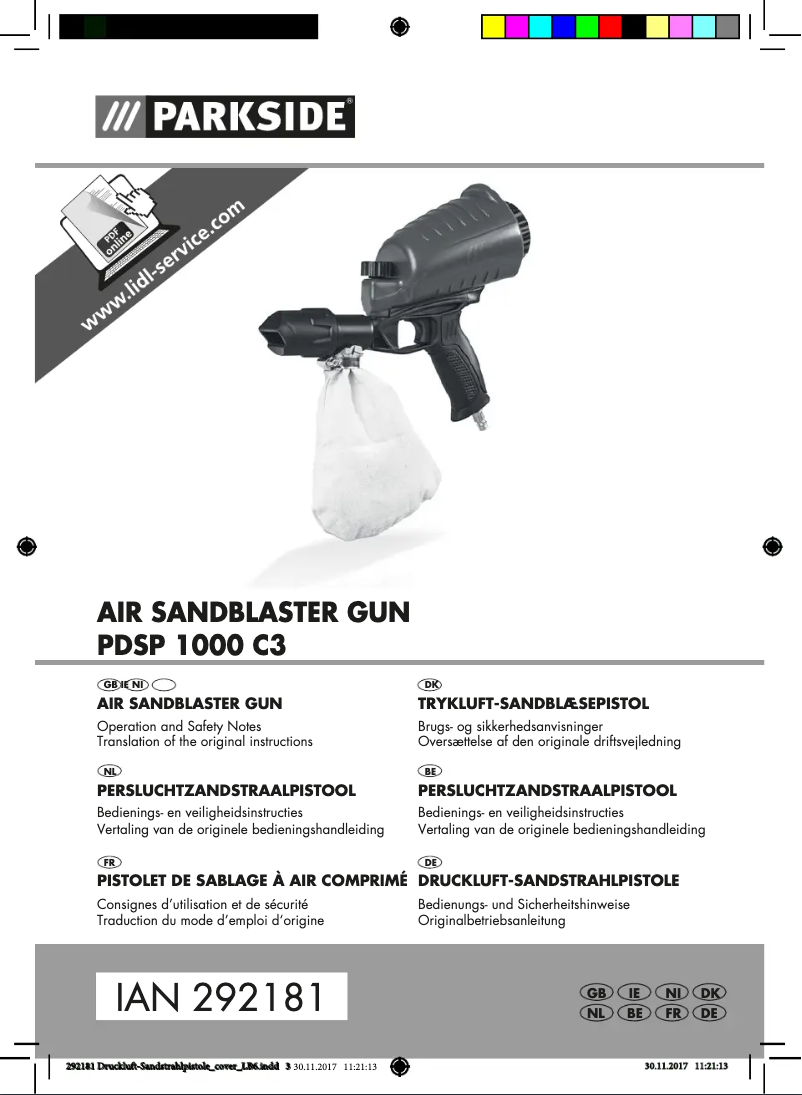 Page 1 de la notice Manuel utilisateur Parkside PDSP 1000 C3