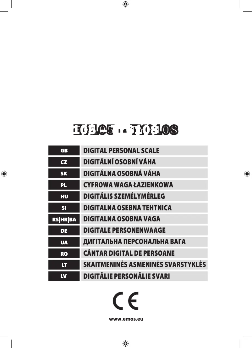 Página 1 del manual Manual de usuario Emos TY6108