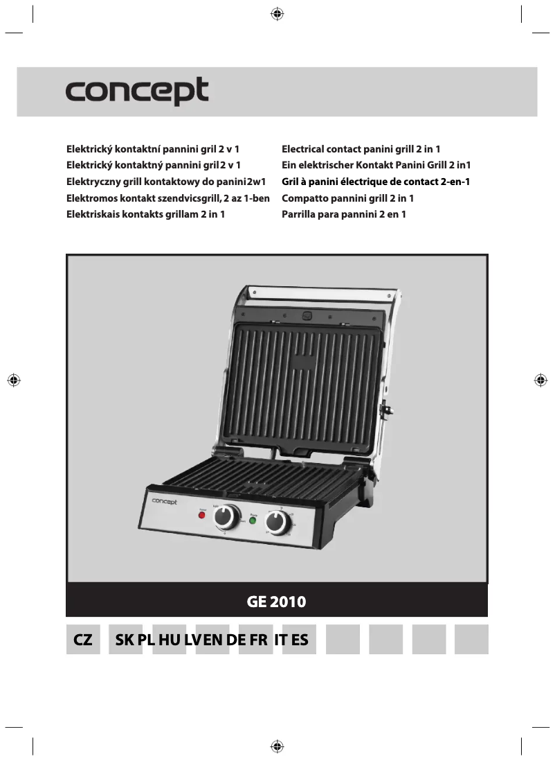 Page 1 de la notice Manuel utilisateur Concept GE2010