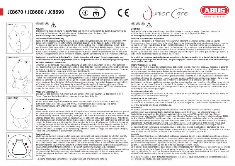 Image de la première page du manuel de l'appareil JC8670 LUCY