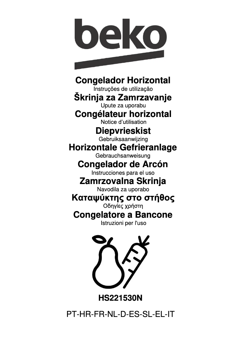 Page n°1 - Manuel utilisateur Beko HS 221530 N
