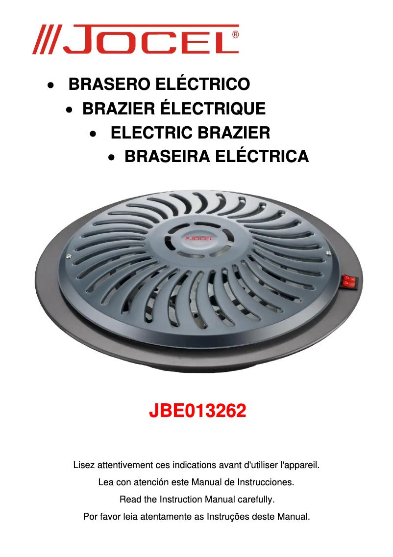 Image de la première page du manuel de l'appareil JBE013262