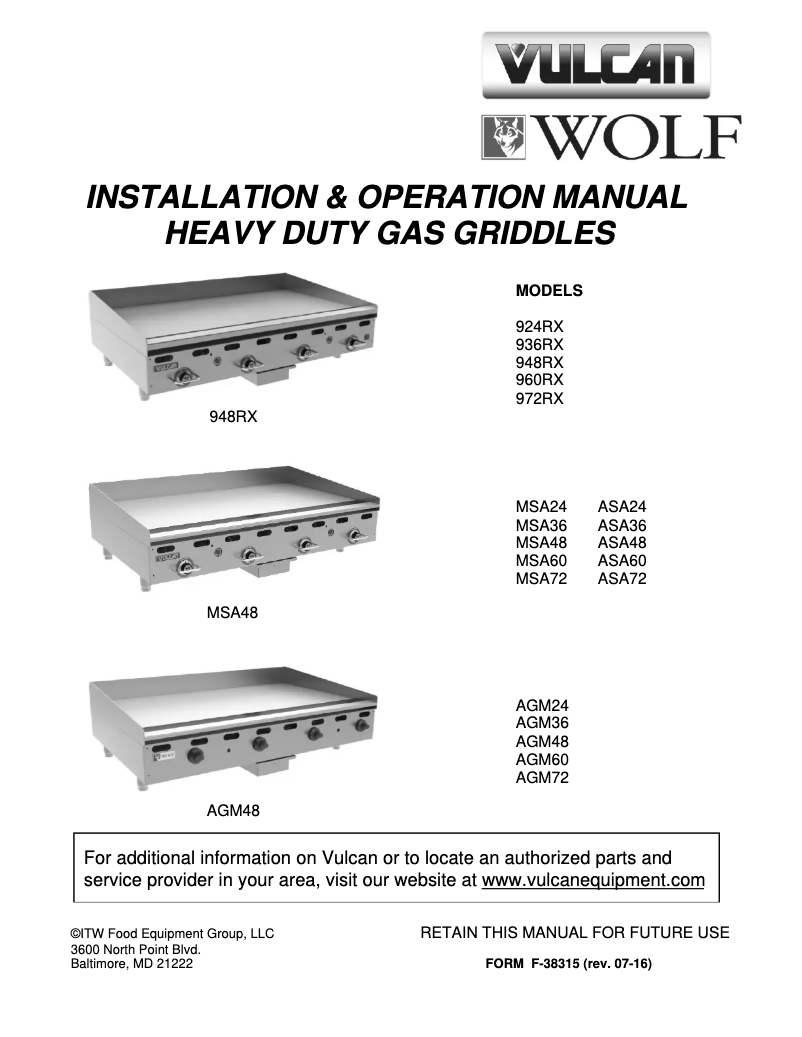 Page 1 de la notice Manuel utilisateur Wolf ASA24