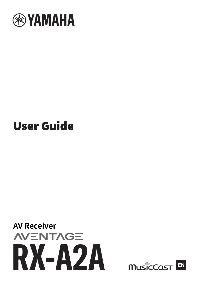 Page 1 of the manual User Manual Yamaha AVENTAGE RX-A2A