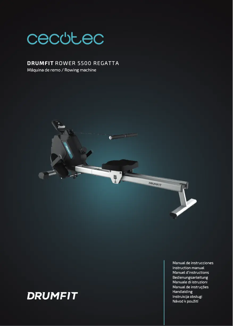 Page 1 de la notice Manuel utilisateur Cecotec Drumfit Rower 5500 Regatta