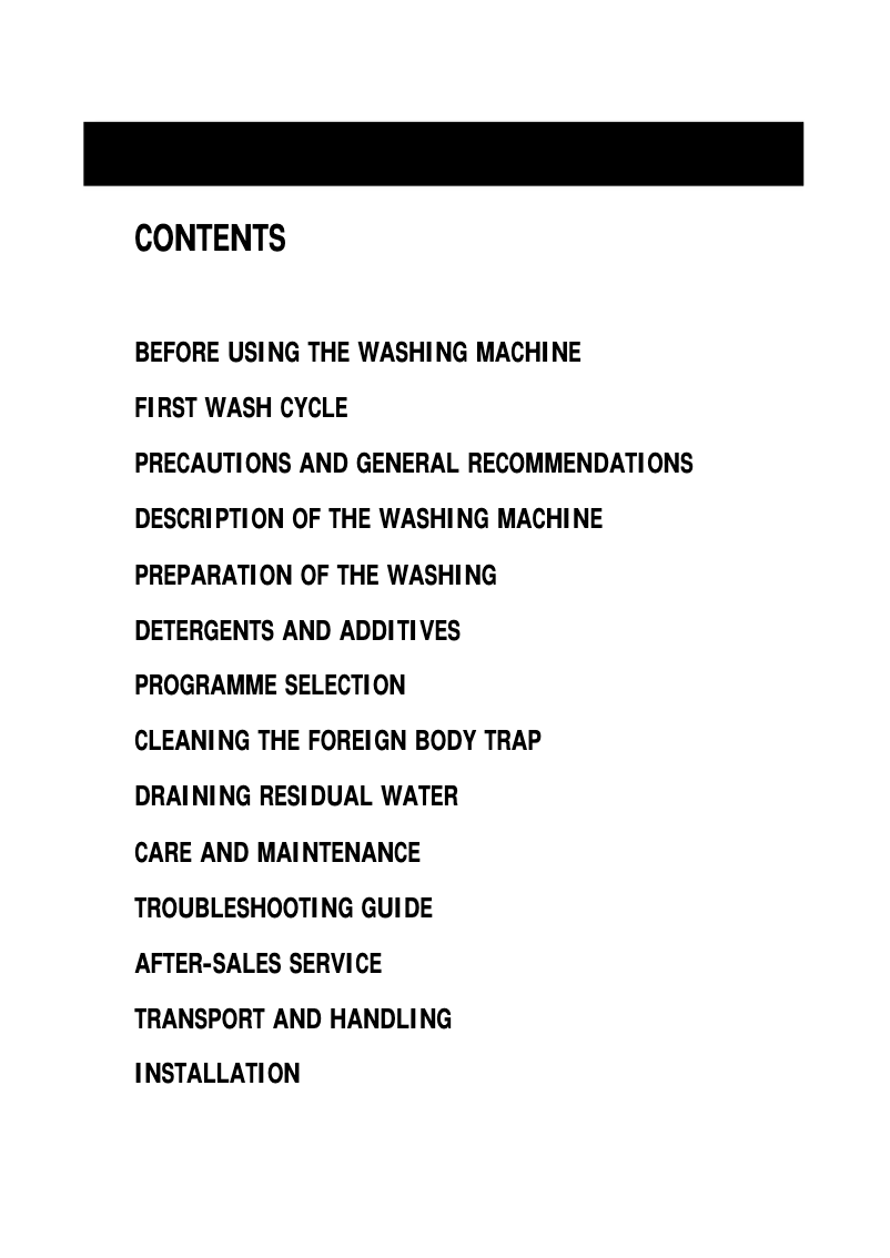 Page 1 de la notice Manuel utilisateur Whirlpool AWA 5128